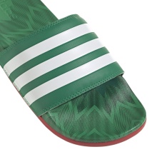 adidas Badeschuhe Adilette Comfort 3-Streifen grün/weiss/rot - 1 Paar